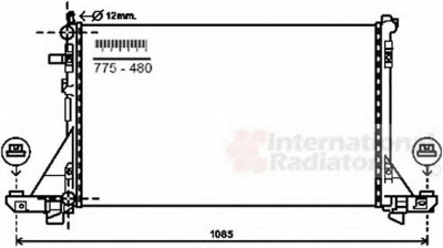 VAN WEZEL 43002561 -  Радиатор, охлаждение двигателя